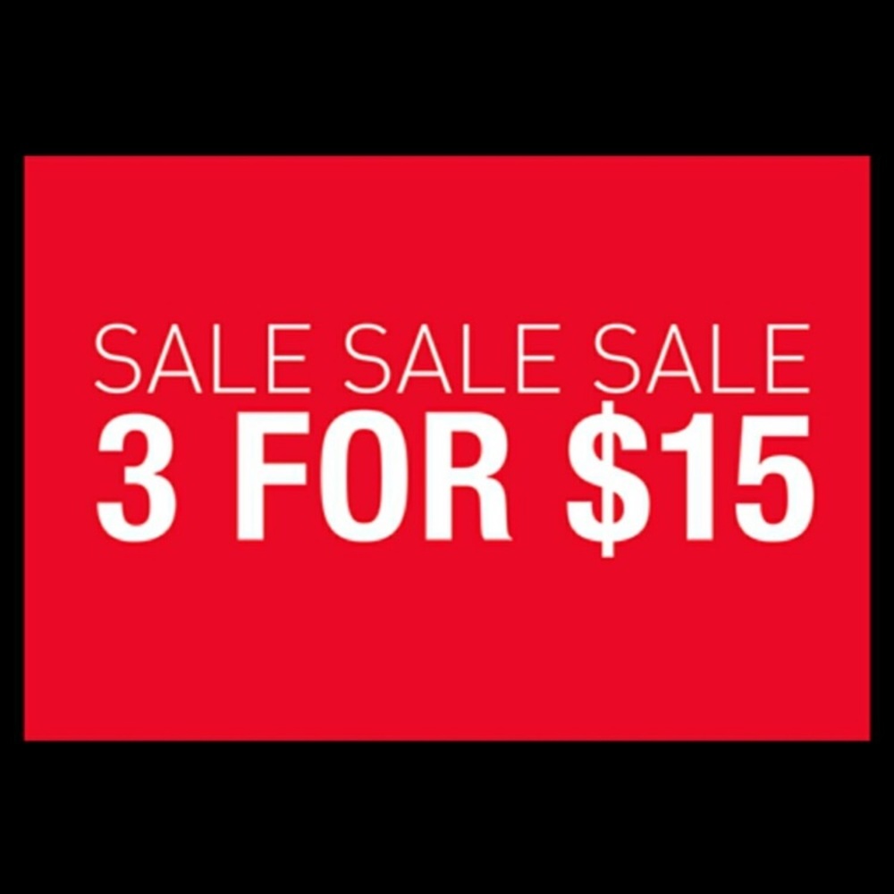 Children’s items 3/$15 & 5/$20